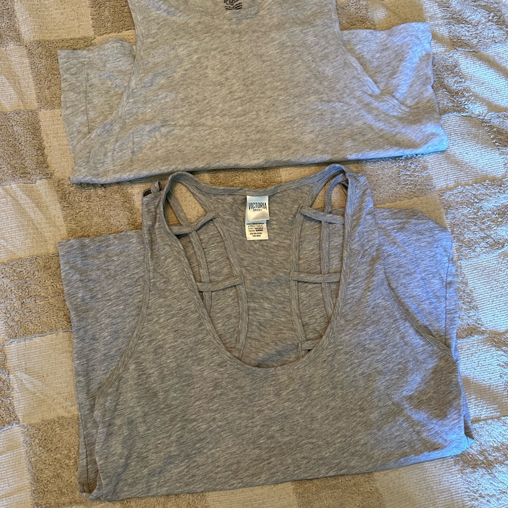Victoria's Secret Heather Gray Sports tops